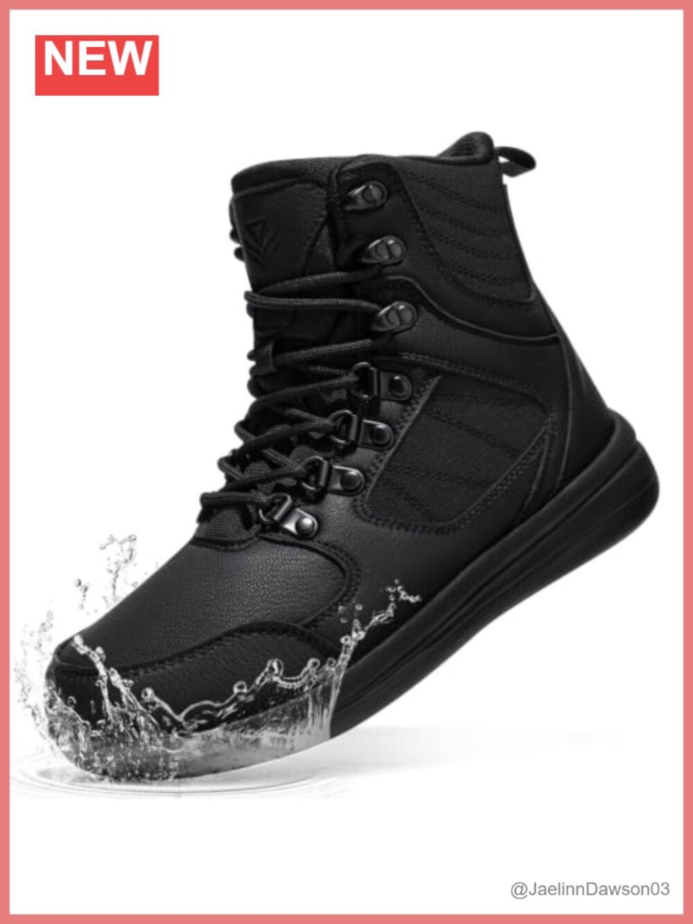 Waterproof Hiking Boots Mid Ankle Non Slip Women Men EVA